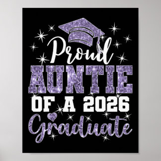 Super trotse tante van afgestudeerde senior van 20 poster