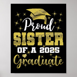 Super trotse zus van 2025 Afstuderen Senior Gradua Poster