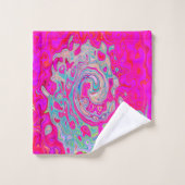 Super Turquoise bleu et rouge (Gant de toilette)