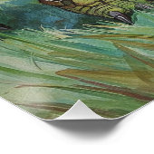 Super Turtle Poster | Funny Cartoon Wall Art (Coin)