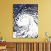 Super Typhoon Choi-wan over de Marianen Canvas Afdruk (Insitu (Woonkamer))