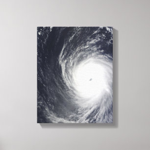 Super Typhoon Melor hangt over de Pacific Oce Canvas Afdruk