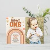 SUPER UN premier anniversaire invitation avec phot (Debout devant)