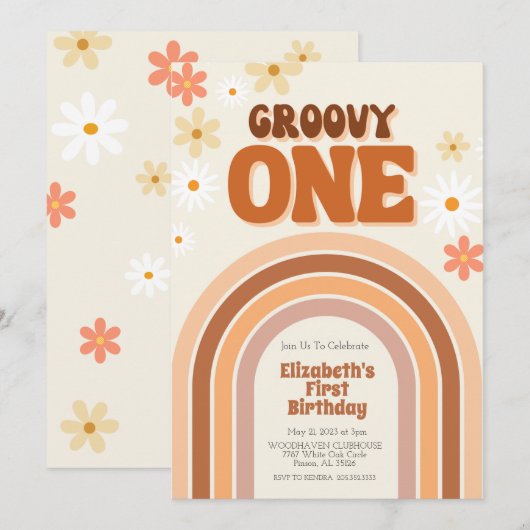 SUPER UNE première invitation (Devant / Derrière)