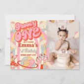 Super Une Première Photo Invitation Anniversaire (Devant)