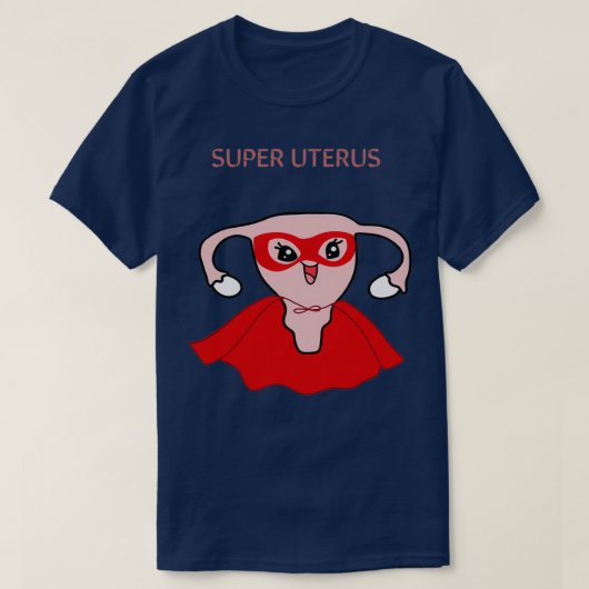 Super uterus t-shirt (Design voorkant)