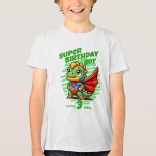 Super Verjaardags Dino T-Shirt (Leeftijd Aanpasbaa