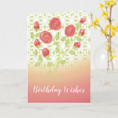 Super verjaardagsgroet kaart (Gele Bloem)