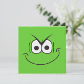 Super Villain Birthday Party Invitation Green Kaart (Staand voorkant)
