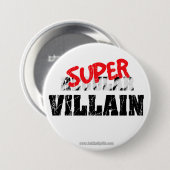 Super Villain... Ronde Button 7,6 Cm (Voorkant /achterkant)