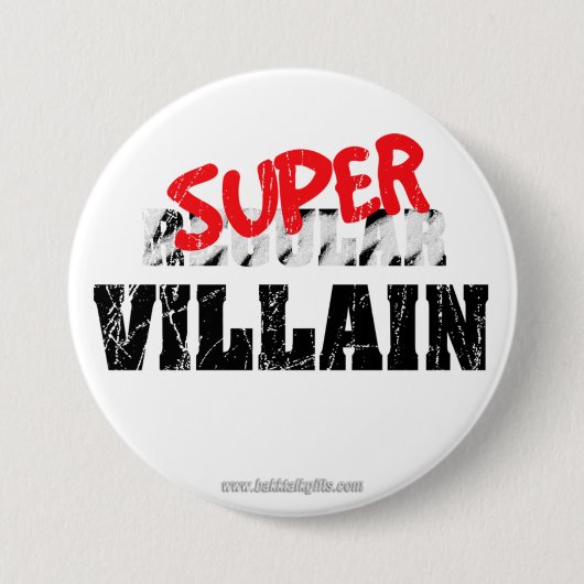 Super Villain... Ronde Button 7,6 Cm (Voorkant)