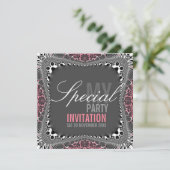 Super Vintage Damask Invitations spéciales (Debout devant)