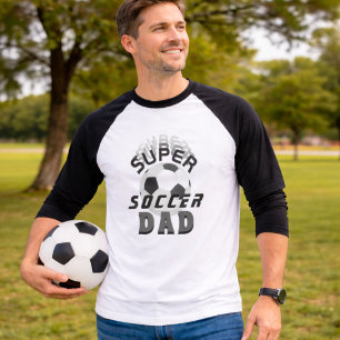 Super Voetbal Papa Voetbal Bal Sporten Vader T-shirt