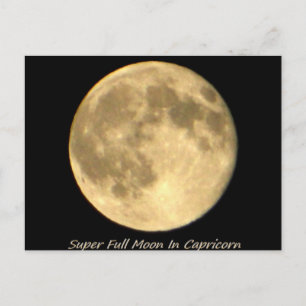 Super Volle Maan in Steenbok II Briefkaart