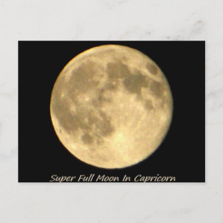 Super Volle Maan in Steenbok II Briefkaart