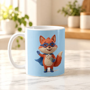 Super Vos Held Cute Klei Cartoon Mok