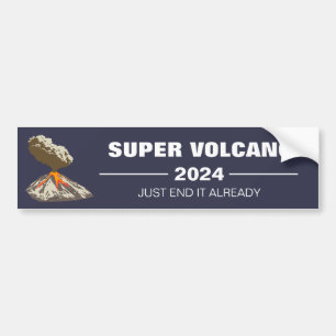 Super Vulkaan 2024 Bumpersticker