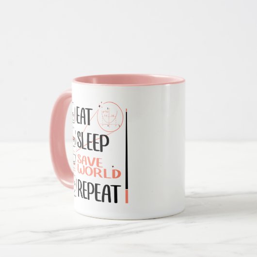 Super Wiskunde Teacher redt de wereld. Bedankt cad Mok (Voorkant links)