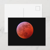 Super Wolf Blood Moon Feestdagenkaart (Voorkant / Achterkant)