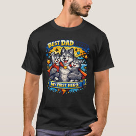 Super Wolf Dad – My First Hero T-shirt