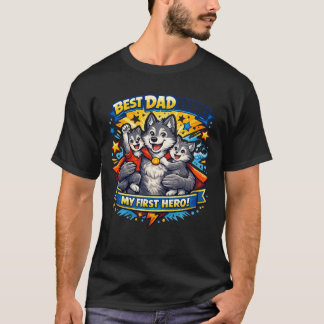 Super Wolf Dad – My First Hero T-shirt