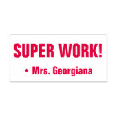 "SUPER WORK!" Rubberstempel voor toewijzing Zelfinktende Stempel (Design)