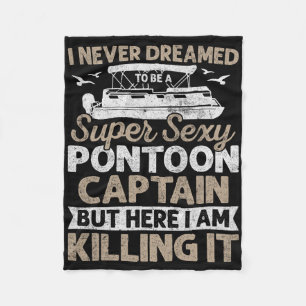 Super Y Pontoon Kapitein Cadeaus Grappige Pontoon Fleece Deken
