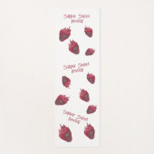 Super zoete aardbei gepersonaliseerd yogamat (Voorkant)