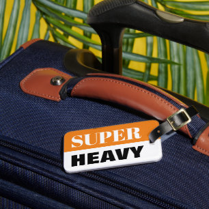 Super zware koffer reis bagage label