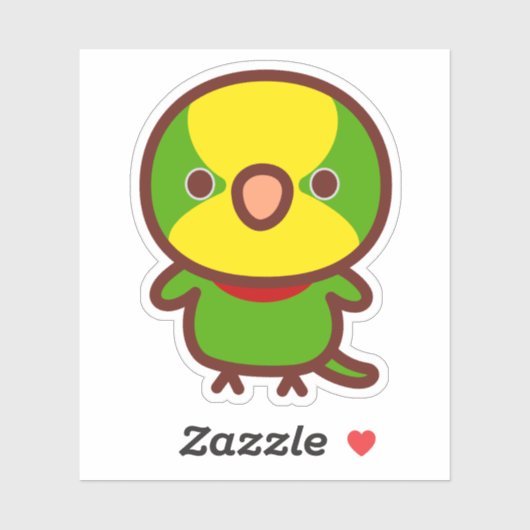 Superb parrot sticker (Vel)