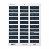 Superb Swirl sparen het etiket van het datumadres (Full Sheet)