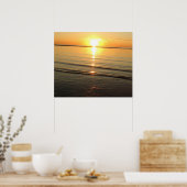 Superbe affiche du coucher de soleil (Cuisine)