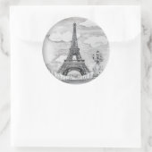 Superbe Autocollant Tour Eiffel (Sac)