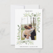 Superbe Carte de remerciements photo Mariage Ecaly (Devant)