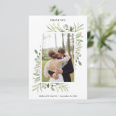 Superbe Carte de remerciements photo Mariage Ecaly (Debout devant)