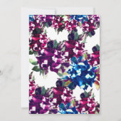 Superbe carte Rose Floral Faire-part de mariage (Dos)