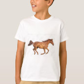 Superbe conception de T-shirt Cheval de course (Devant)