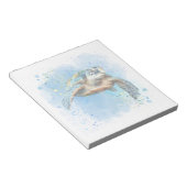 Superbe conception de tortue de mer sur bloc-notes (Incliné)