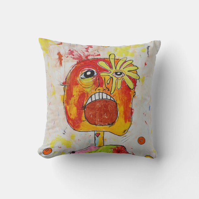 Superbe Coussin de Hurlement Artistique ! (Recto)