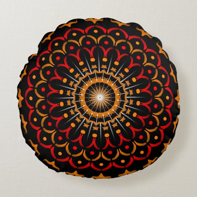 Superbe coussin design unique étoilé coloré (Devant)