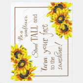 Superbe couverture en Tournesol (Devant)