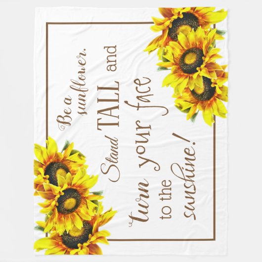 Superbe couverture en Tournesol (Devant)