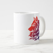 superbe design pour ce mug loup (Devant droit)