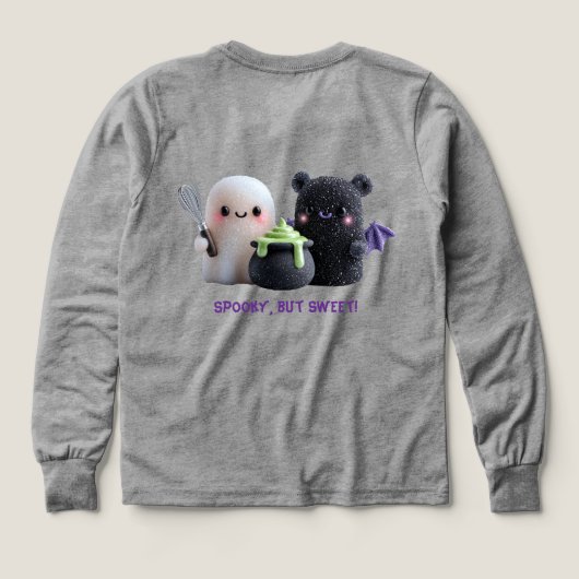 Superbe et mignon fantôme et ours Garçons manches (Motif dos)