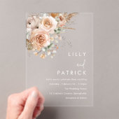 Superbe Faire-part de mariage Floral Boho (In situ (ordinateur de poche))