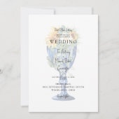 Superbe Faire-part de mariage méditerranéen toscan (Devant)