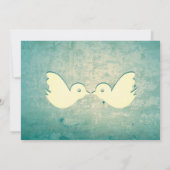 Superbe Faire-part de mariage Turquoise Birdcage (Dos)