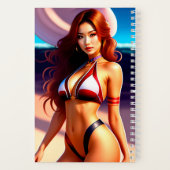 Superbe femelle rousse posant comme Carnet bikini (Verso)