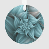 Superbe fleur turquoise fractale  (dos)