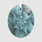 Superbe fleur turquoise fractale  (devant)